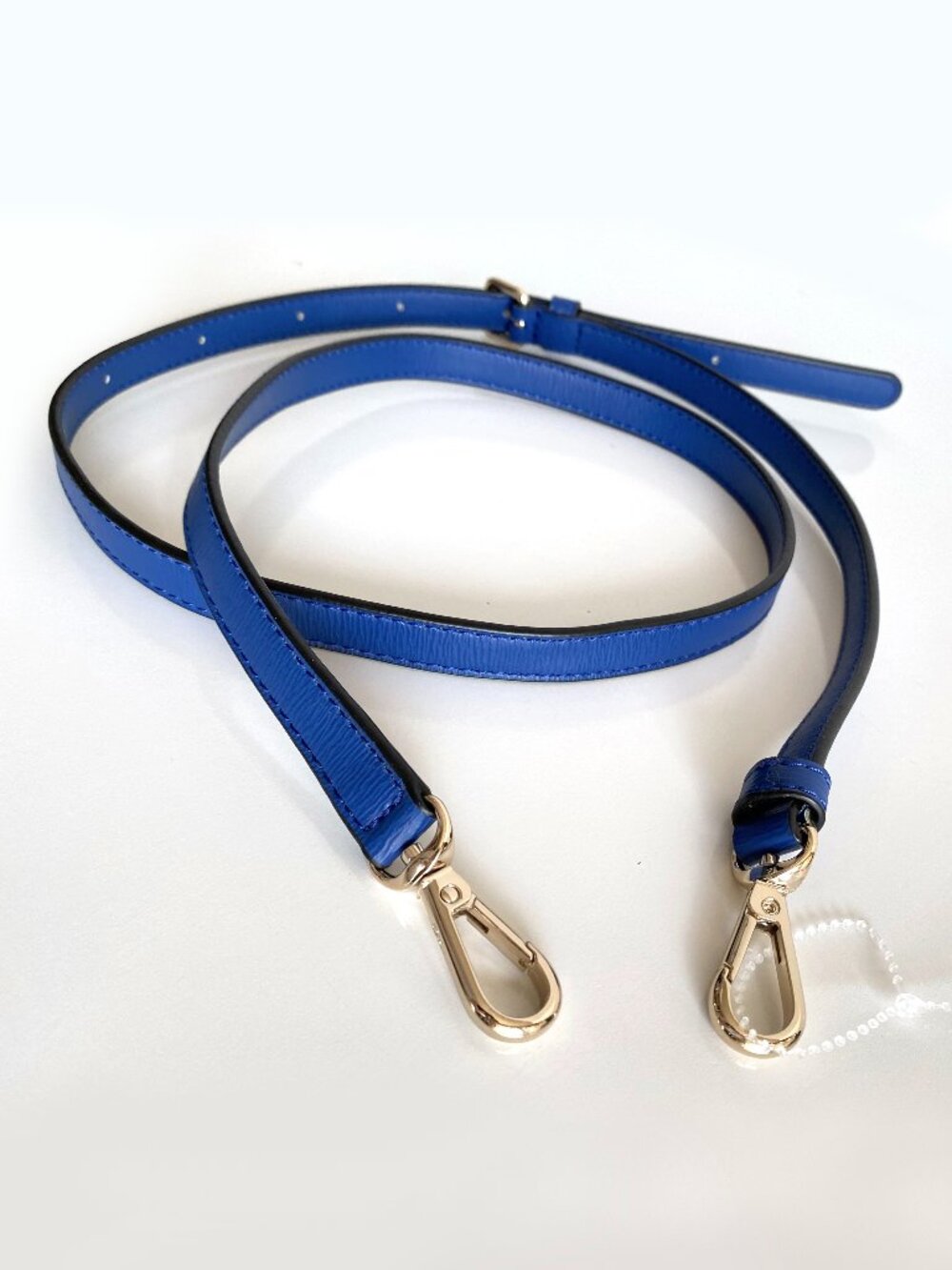 DKNY Adjustable Royal Blue Leather Crossbody Replacement Strap Adjustable